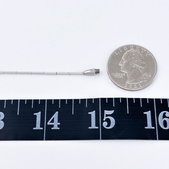 Vintage Sterling Silver 925 White Coral & Turquoise Bead Necklace 15” - Picture 3 of 4